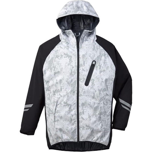 Jichodo Rain Suit Field Message Top and Bottom Set 83007 Silver Camouflage EL