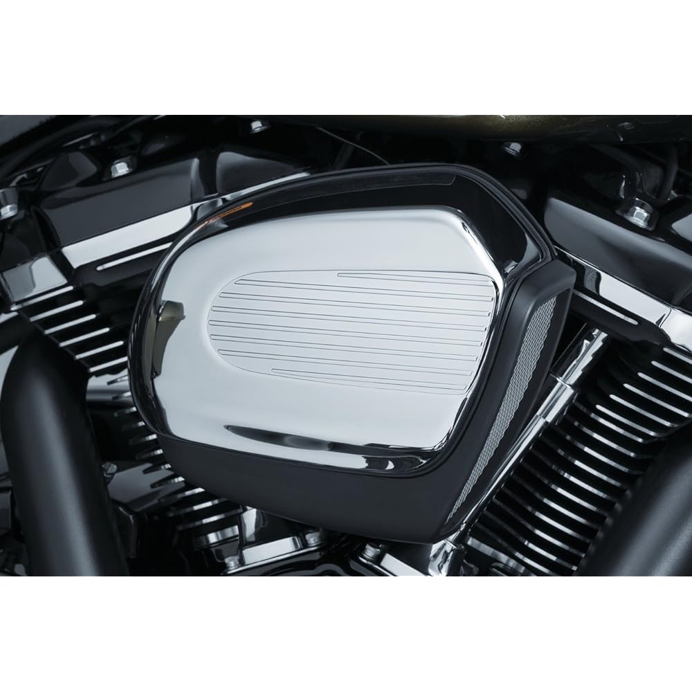 KURYAKYN FINNED Air Cleaner Accent (Chrome) 17-20 for Harley FLHX2