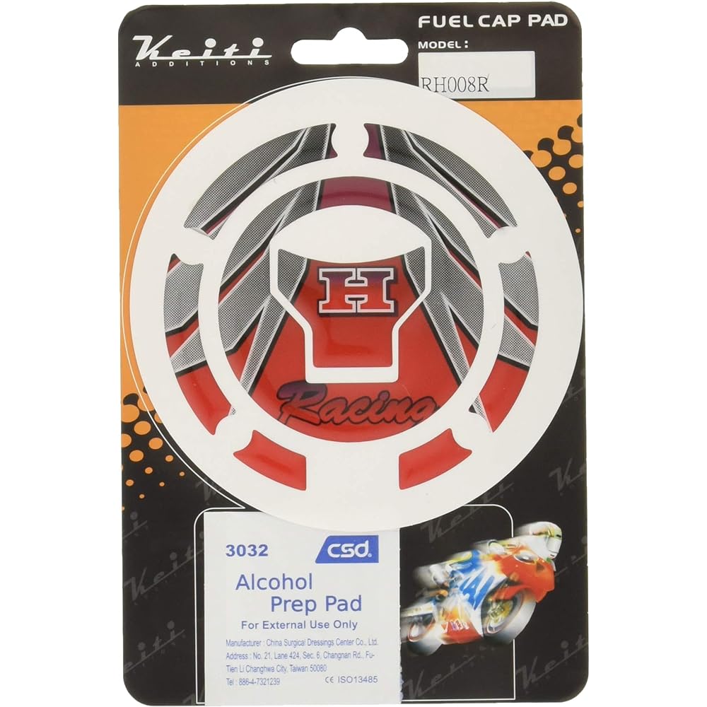 Keiti Fuel Cap Pad Honda Wing CBR250RR CB125R CB250R CRF250 RALLY CB400SF/SB CB1300SF/SB CBR1000RR CB1000R Grom Monkey 125 Red RH008R