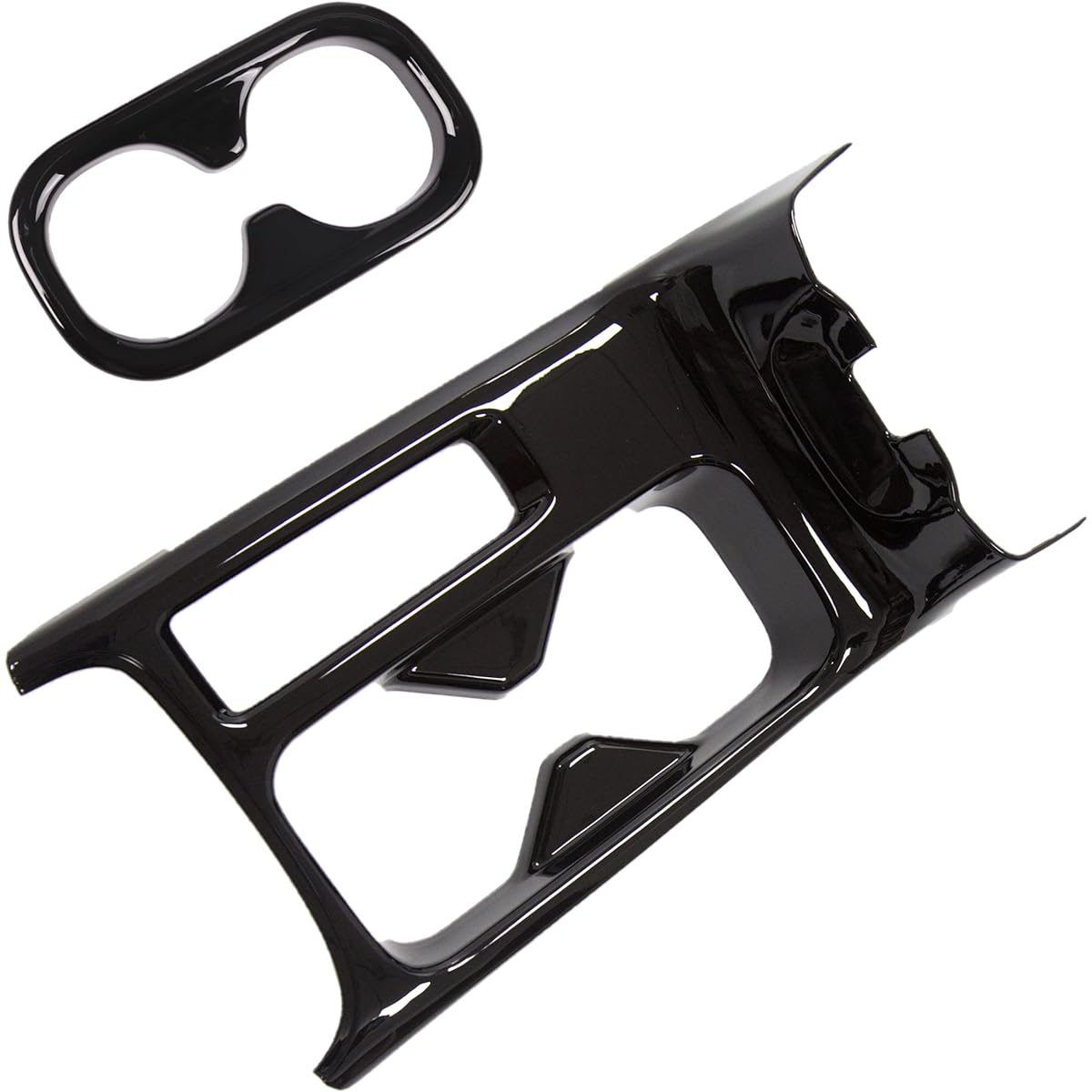 Newkingz Vezel RV3 RV4 RV5 RV6 Parts Accessories Dress Up Interior Interior Front Drink Holder Rear Drink Holder Cover Set (Piano Black)
