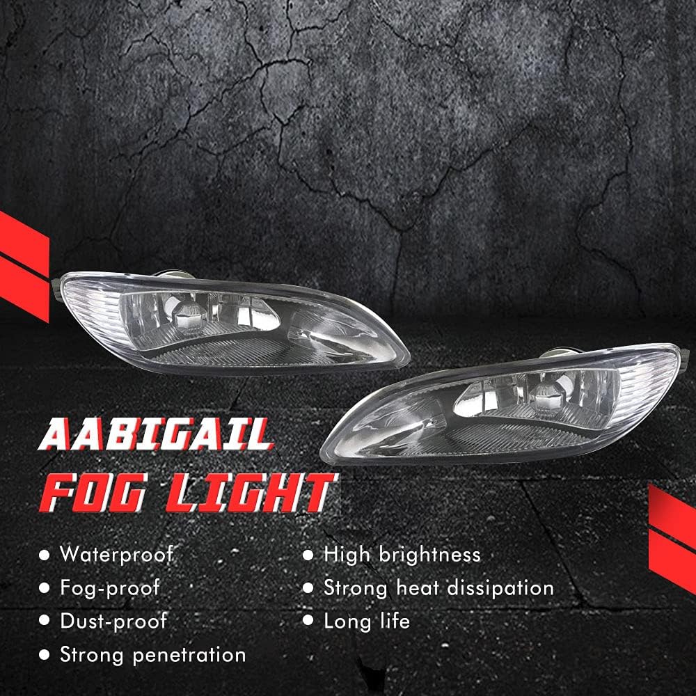 Driving fog light lamp replacement Toyota Kamri 2002-2004 Corolla 2005-2008 Solara 2002-2003 9006 12V 55W 55W Halogen bulbs & switches and wiring kit 81220-AA011 81210-AA0112 (Clear Lens)