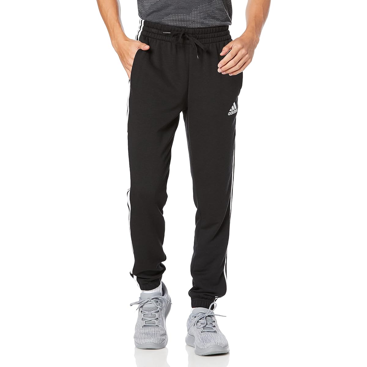 [Adidas] Sweat Essentials French Terry Tapered 3 Stripes Pants 31323 / ECQ54 Men's