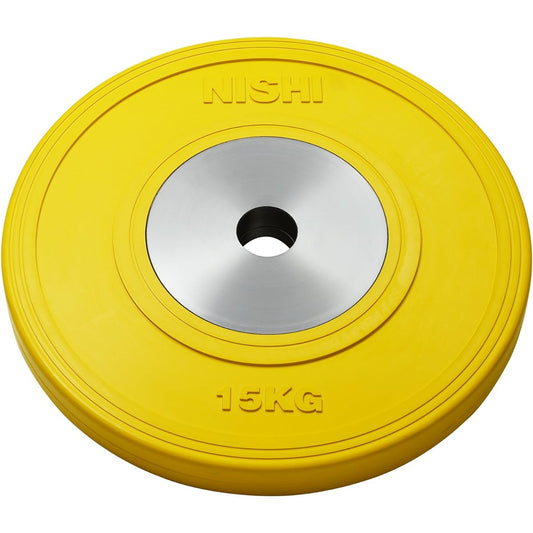 NISHI (Nishi Sports) HG Rubber Plate 50 φ50mm Bar 15kg T2382B