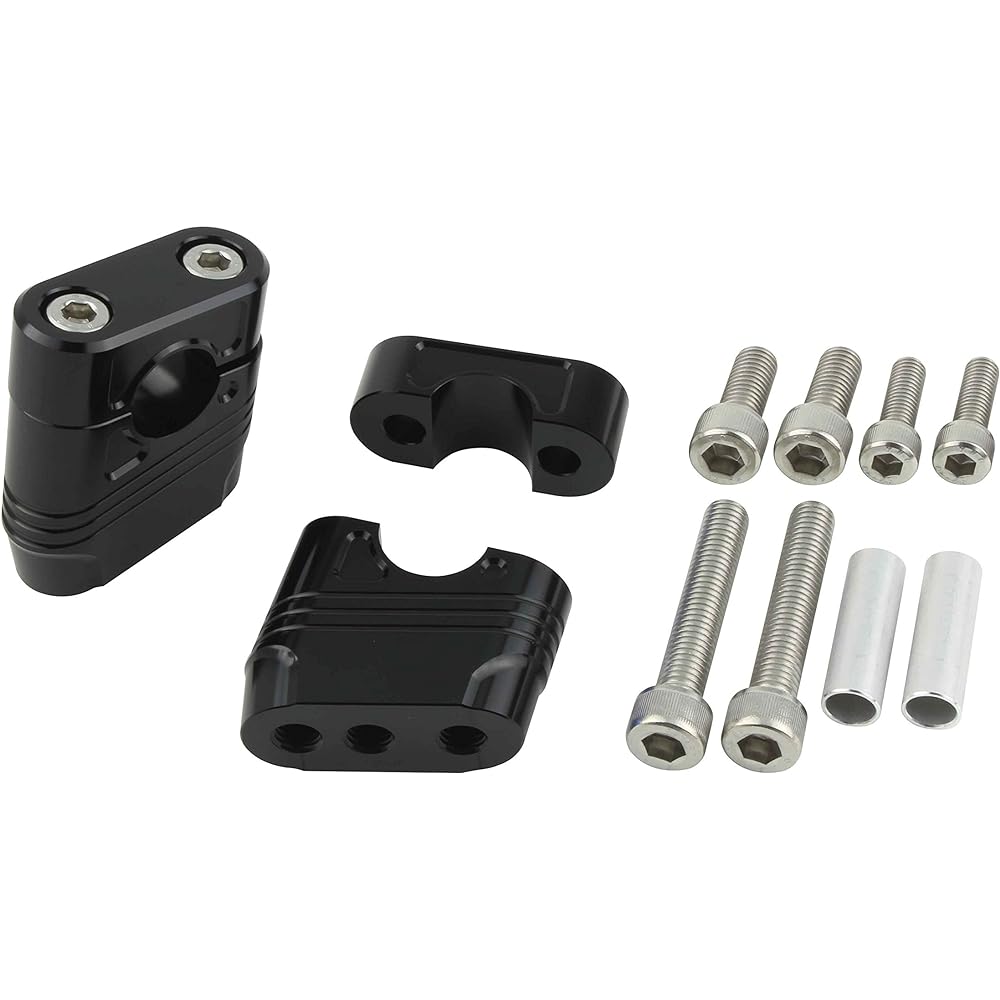 POSH Motorcycle Supplies Muscle Position Bracket Black 070052-06