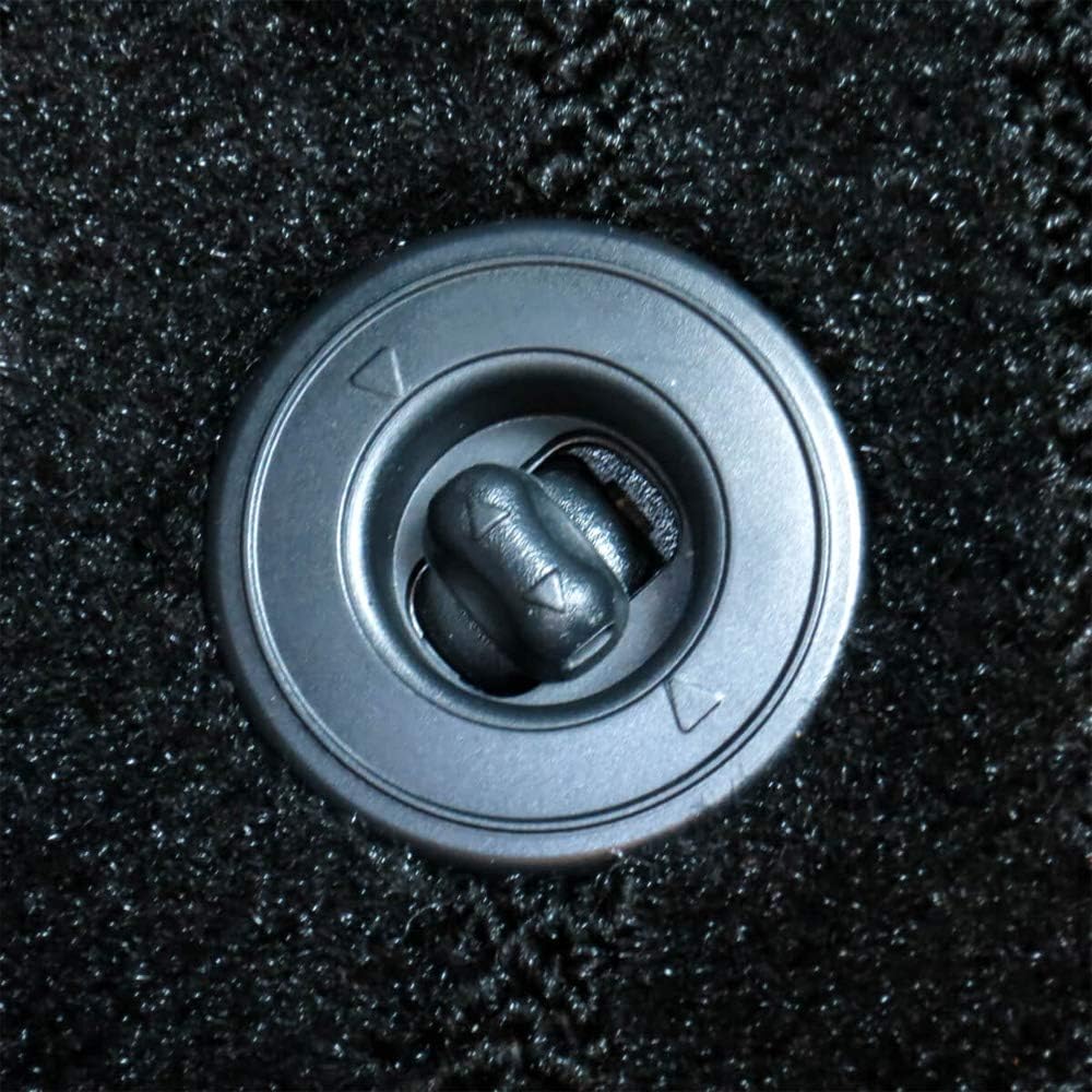 Cuore Car Mat Floor Mat (Toyota Land Cruiser Prado 150 Series 7-seater) <Late Model> Wave Black Domestic Production Non-Slip Shape Car Mat