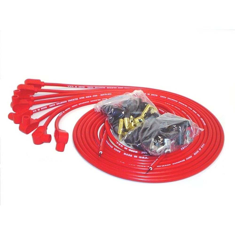 TAYLOR CABLE 70251 Red Universal 8mm ProWirer resistance wire coinition wire set