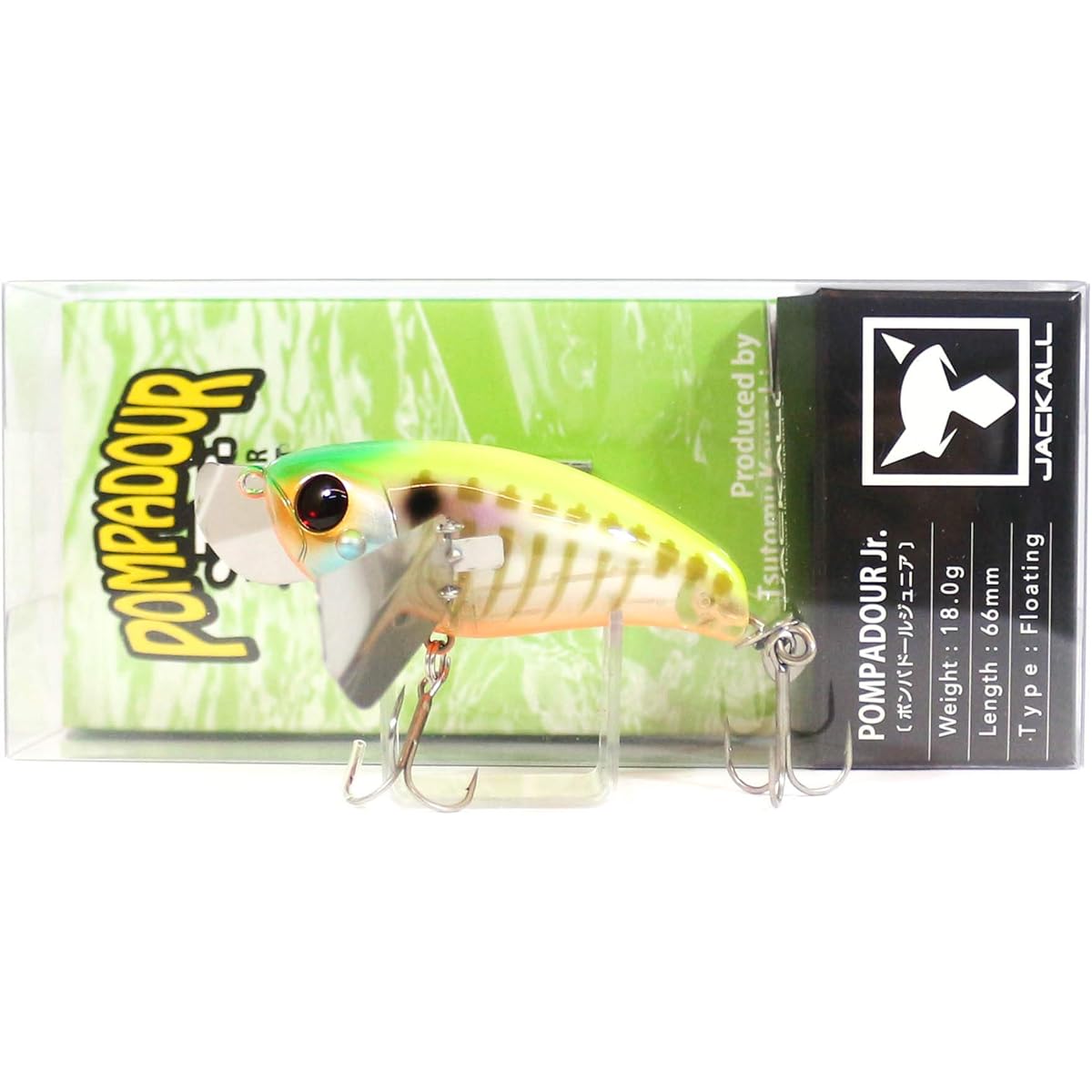 JACKALL Noisy Pompadour Jr. 66mm 18g IS Chart Back Gilborn