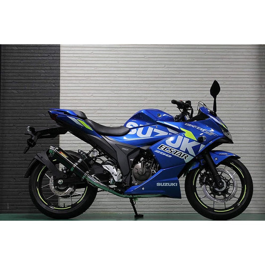 Realspeed Suzuki Gixxer 250 Gixxer SF250 (2BK-ED22B / 8BK-ED22Y) Bike Muffler Cougar Cougar Stainless Steel Black Color Muffler GIXXER250 GIXXER-SF250 RSP-CGA-403