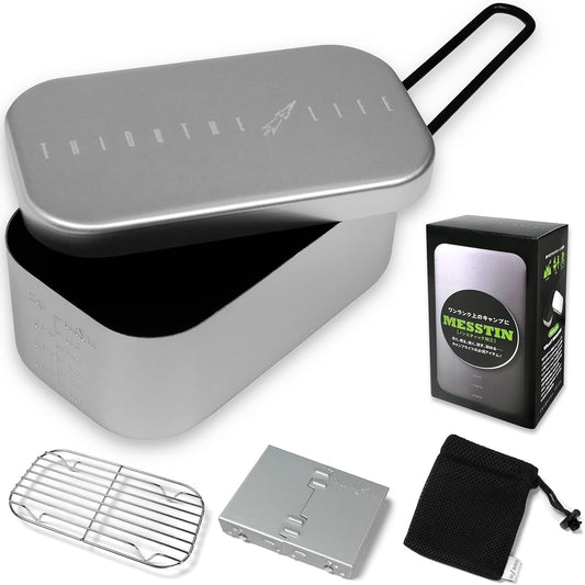 Ciaza Life Fluorine Processed Non-Stick Processed Mestin Rice Bowl with Memory Includes Original Recipe Supervised by Camp Instructor 800ml 1.5 Cup Set Version