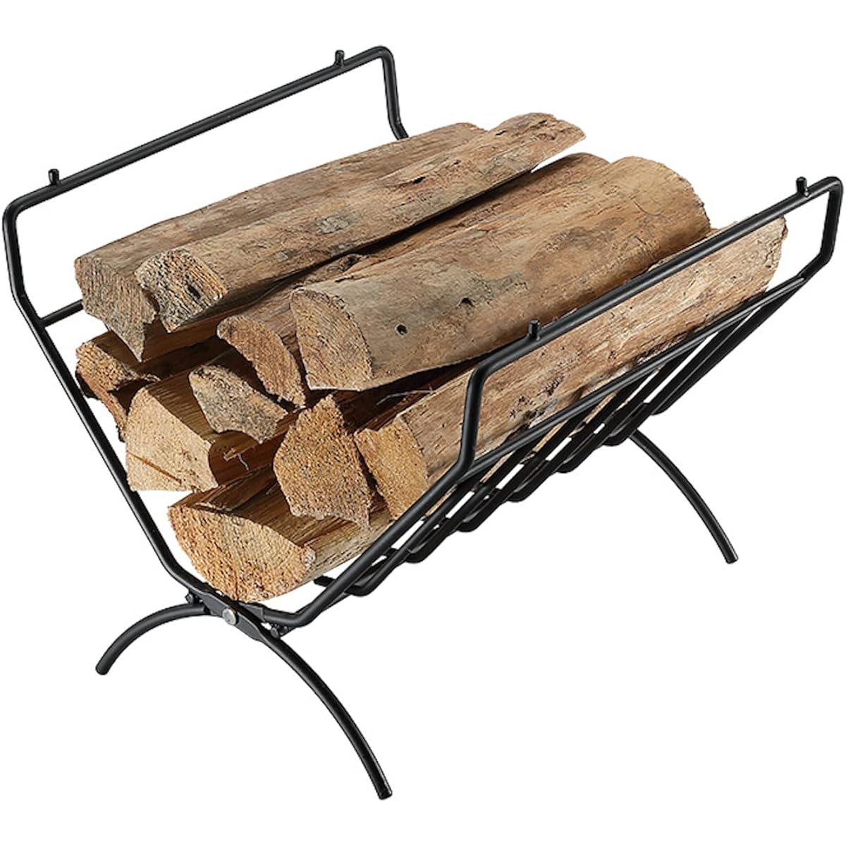 CAMPING MOON Firewood Rack Field Firewood Holder Black Black Gear T-285