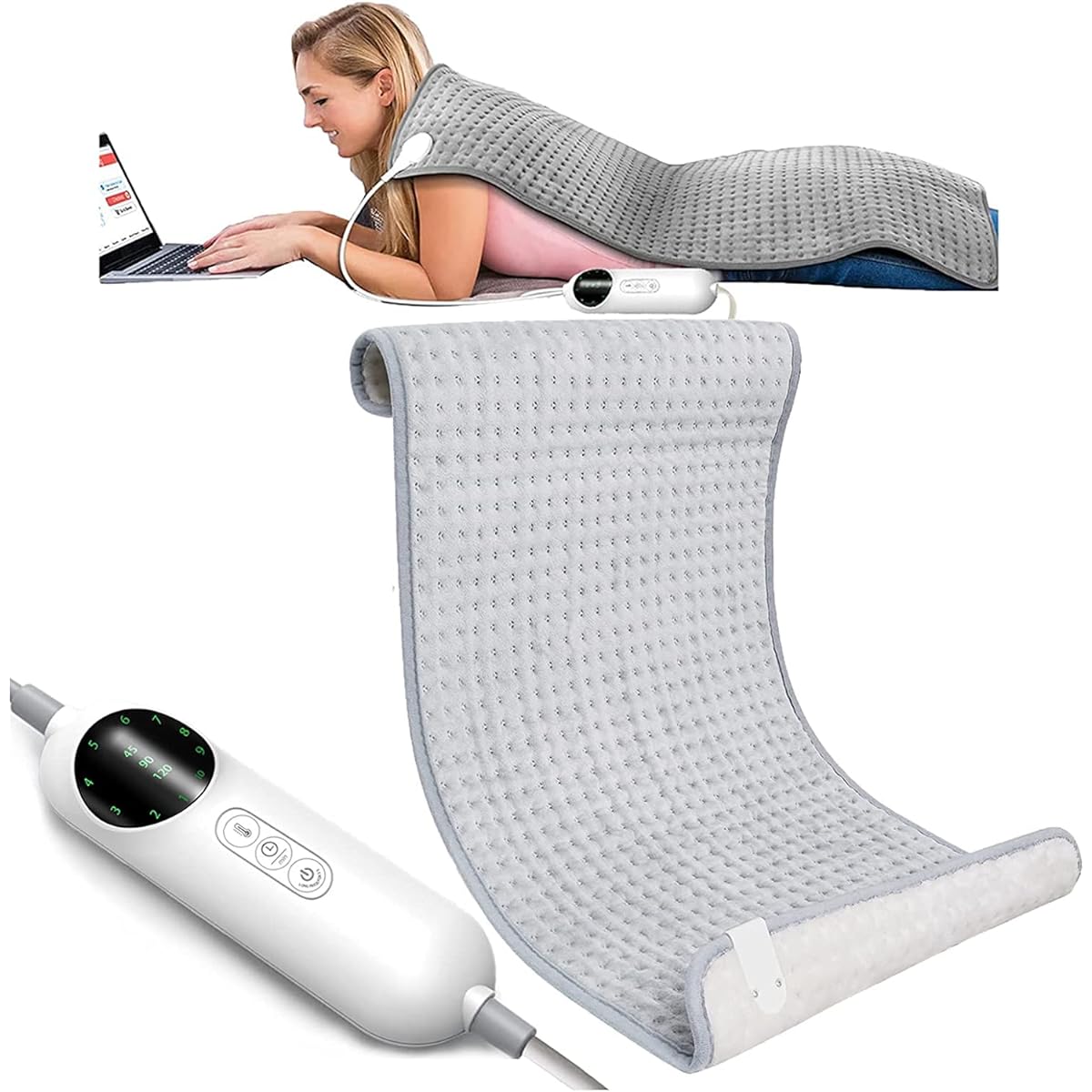 TOPSOSO Electric Hot Mat, Hot Carpet, Electric Heating Pad, Heating Pad, Electric Carpet, Electric Blanket, Electric Cushion, Hot Pad, Foot Warmer, Waist, Shoulder, Foot, Warm, Cold Protection, Rapid