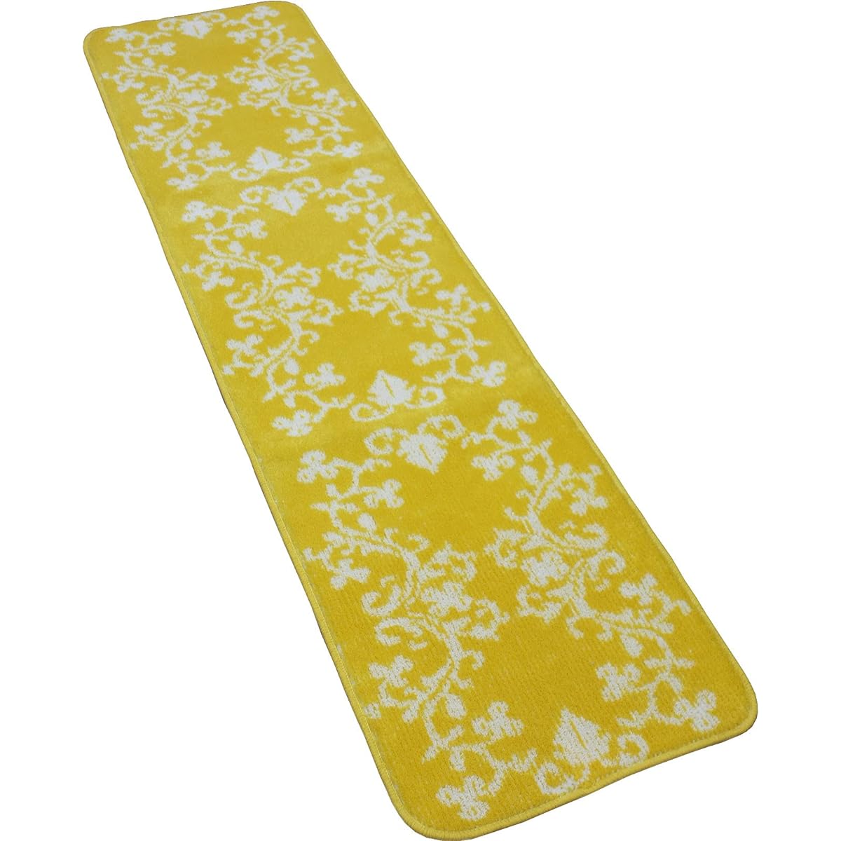 OPIST Kitchen Mat Antibacterial and Deodorized Water Repellent 45 x 240 Made in Japan Anti-Slip Rug Mat Ornament Yellow