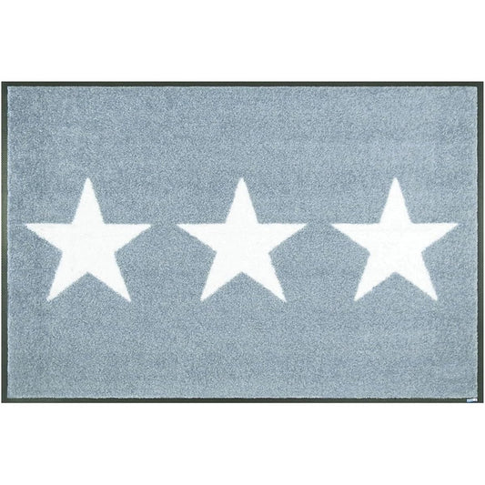 Cleantex Japan Entrance Mat Stars gray 50×75cm wash+dry AB00282