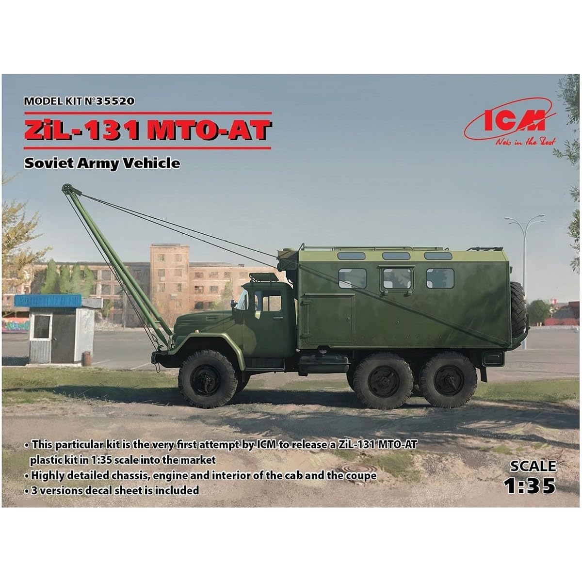 ICM 1/35 Soviet ZIL-131 MTO-AT plastic model 35520