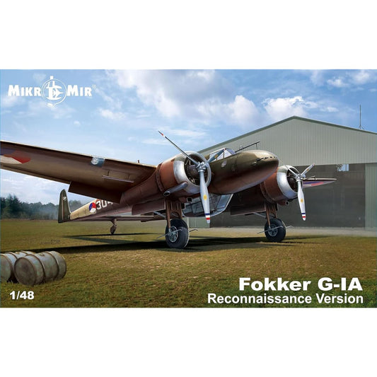 Micromil 1/48 Dutch Air Force Fokker G-1A prototype twin-engine reconnaissance aircraft type plastic model MKR48-018