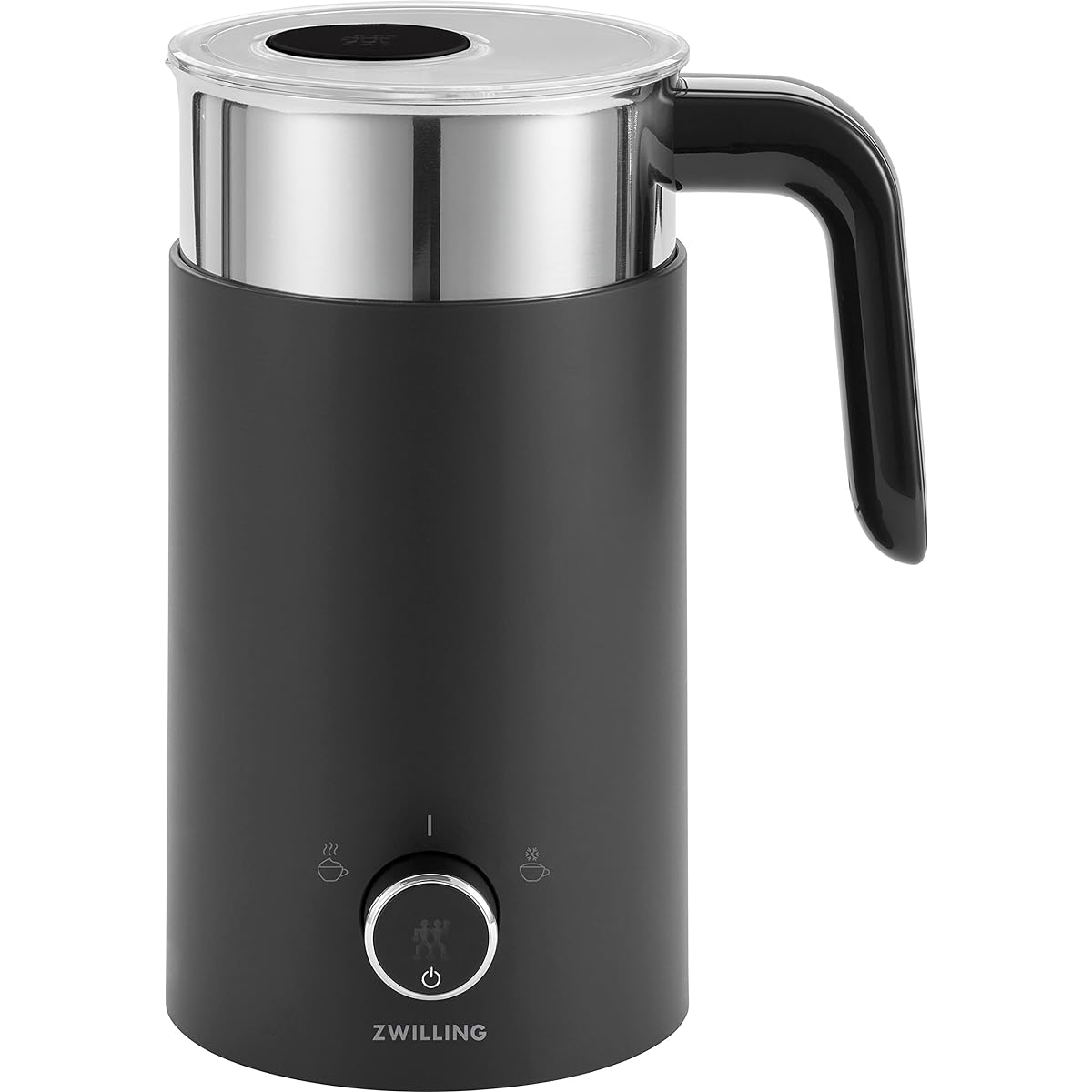 ZWILLING "Enfinigy Milk Foamer Black" Electric Creamer Milk Forcer Frother Silent [Authorized Japanese Product] Enfinigy Milk Frother Black 53104-301