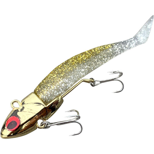 COREMAN Worm VJ-16 Vibration Jig Head #060 Gold Chrome Head + Squid Sandfish.