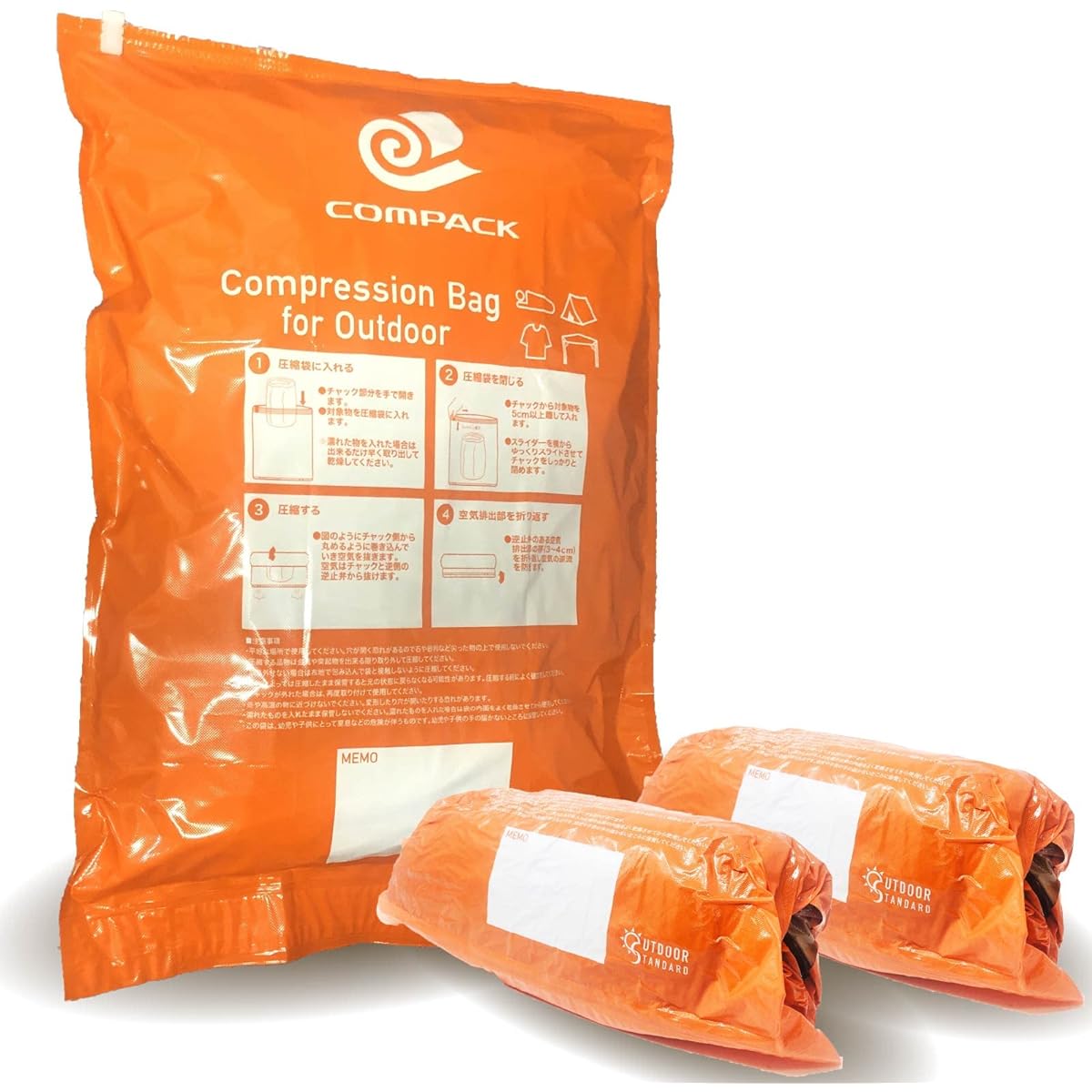 OUTDOORSTANDARD Outdoor Compression Bag Tent Tarp Sleeping Bag Camping Equipment Compression Bag COMPACK (Set of 3)