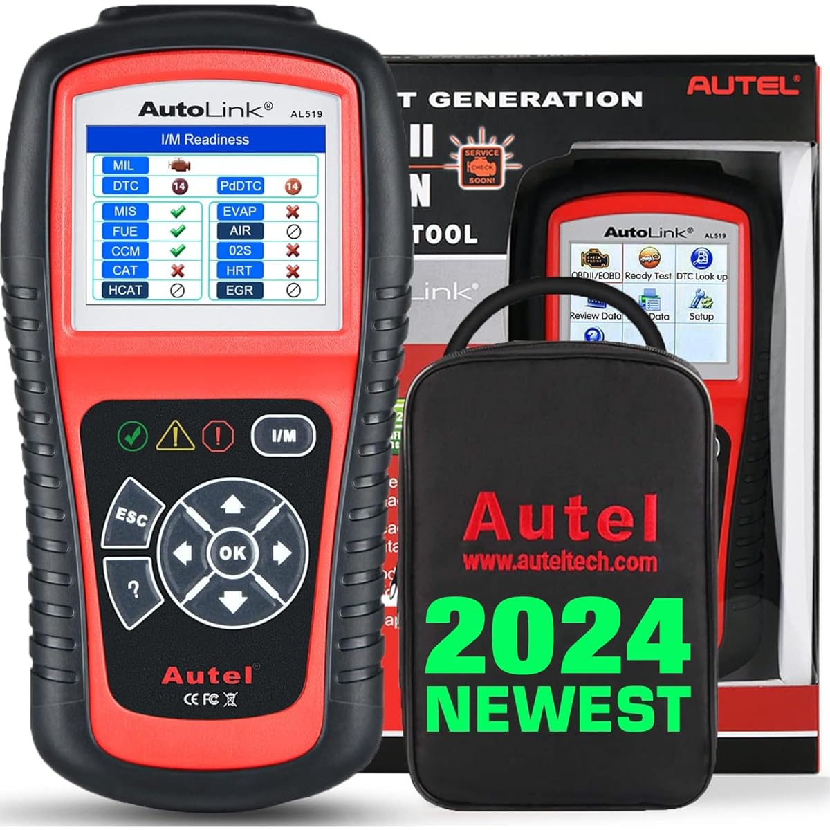 Autel Autolink Al519 OBD2 Scanner Enhancement Mode 6 -Car Diagnosis Tool Engine Code Reader CAN Scan Tool Al319