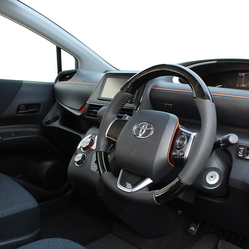 REAL Steering [Sienta (170 series)] Blackwood P130-BKW-BK-SIE
