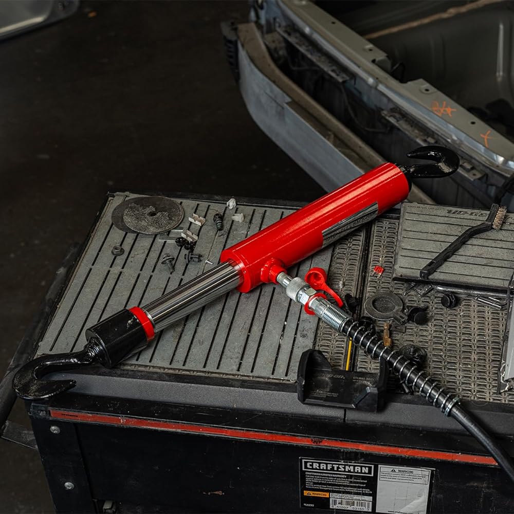 Xtremepowerus Length 26 inch 10 ton hydraulic pullback rum PORTA POWER BODY SHOP FRAME TOOLS