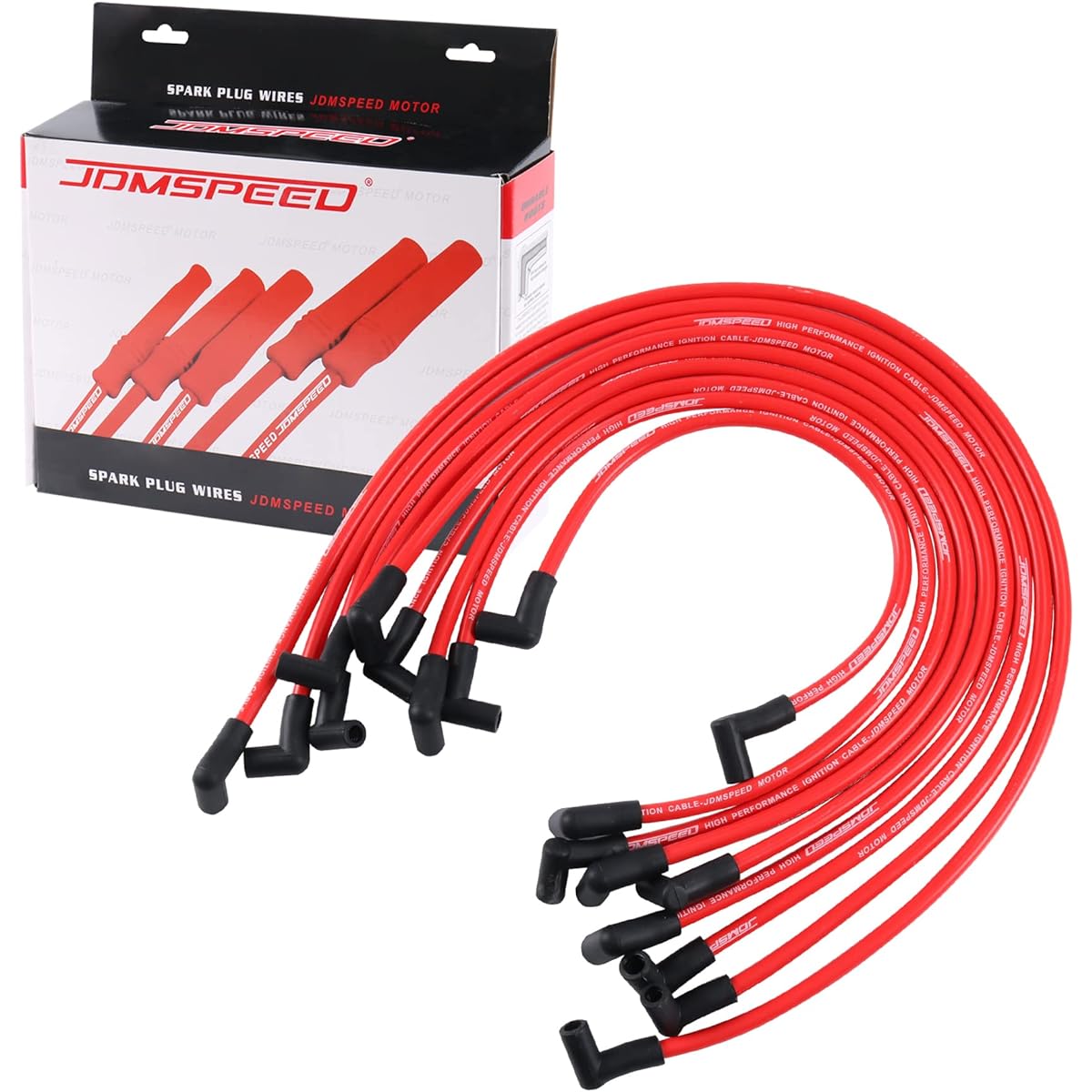 JDMSPEED 10.5mm High Performance Spark Plug Wire Set HEI SBC BBC 350 383 454 Electronic