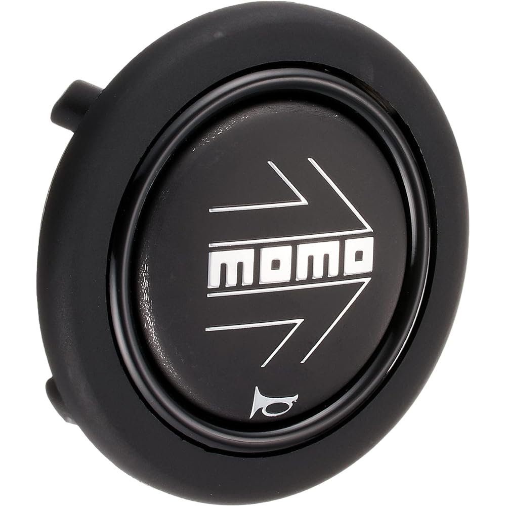 MOMO Horn Button [Arrow Matte Black] ARROW MATT BLACK (No center ring) HB-17