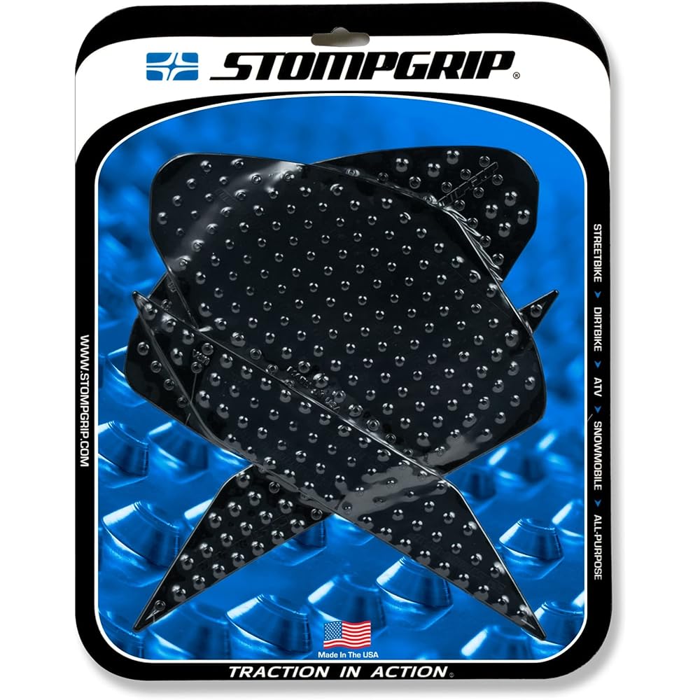 STOMPGRIP Traction Pad Tank Kit Black VOLCANO NINJA250/400 18-20 55-10-0149B