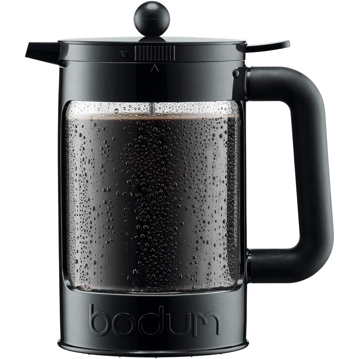 BODUM Coffee Maker Coffee Press BEAN French Press Iced Coffee Maker 1500ml Black Stainless Steel Filter Glass Beaker Immersion Type Coffee Cold Brew [Genuine Product] K11683-01
