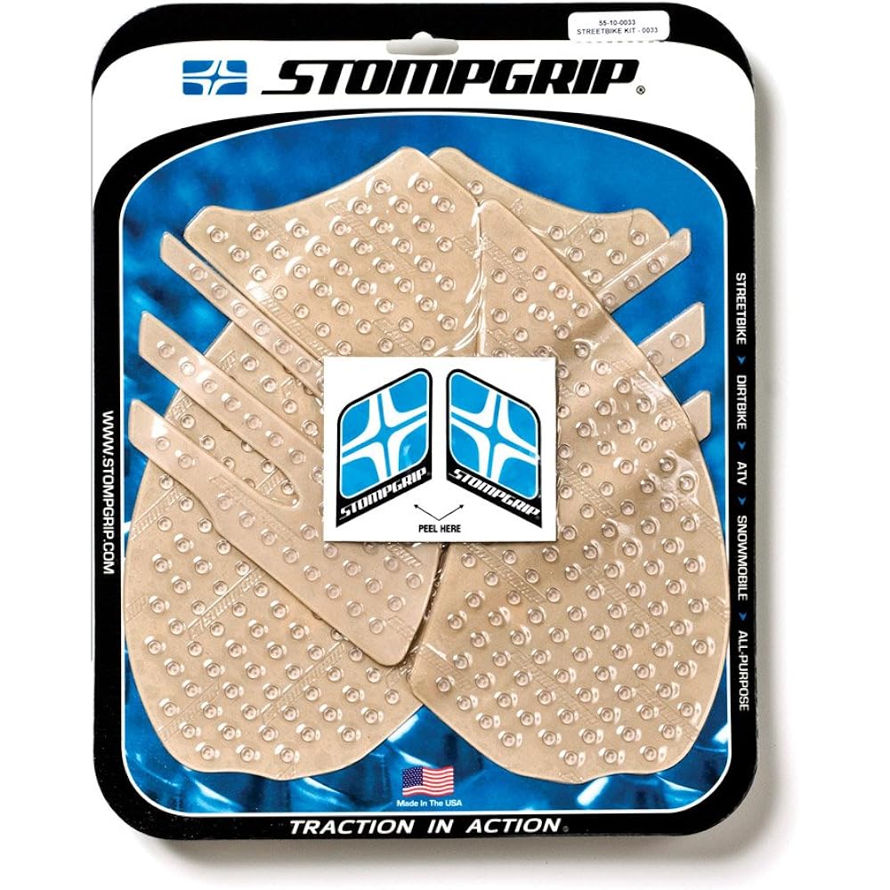 STOMPGRIP Traction Pad Tank Kit VOLCANO Black ZZR1400 [ZX-14](06-11) 55-3005B