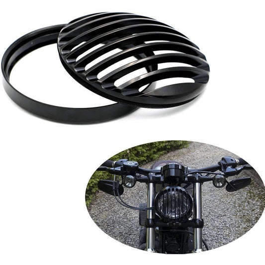 Cisung Metal Headlight Grill Cover HARLEY DAVIDSON SPORTSTER XL 883 1200 X48 Black