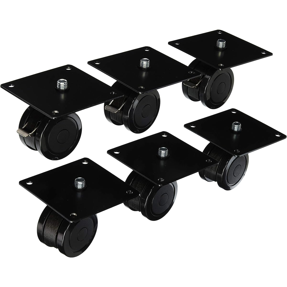 Hayami Industries [HAMILeX] Glenn series G-3623/3624 compatible casters KP-60CT [6 pieces 1 set]
