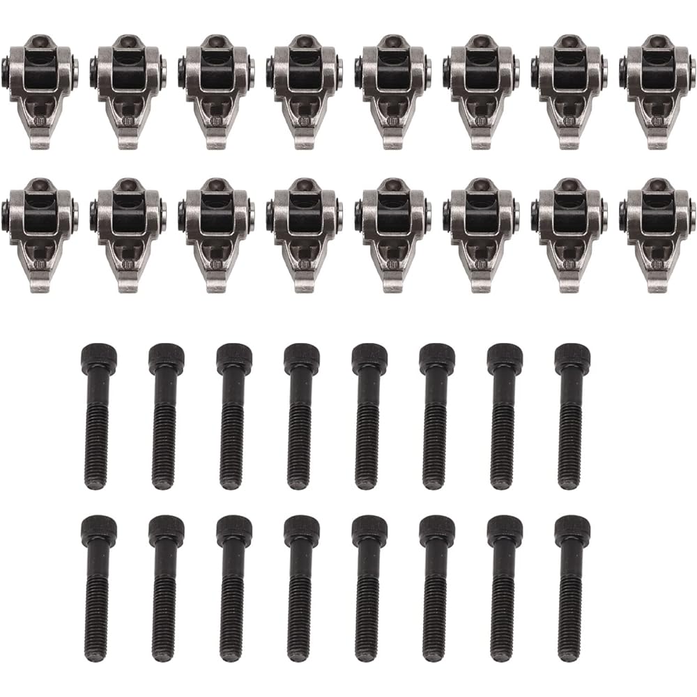 Akozon LS Rocker Arm with Trunnion Kit High Strength for LS1 LS2 LS6 LR4 Vortec 5300 LM7 L59 LM4 L33 LQ4 LQ9 4.8 5.3 5.7 6.0 Engine