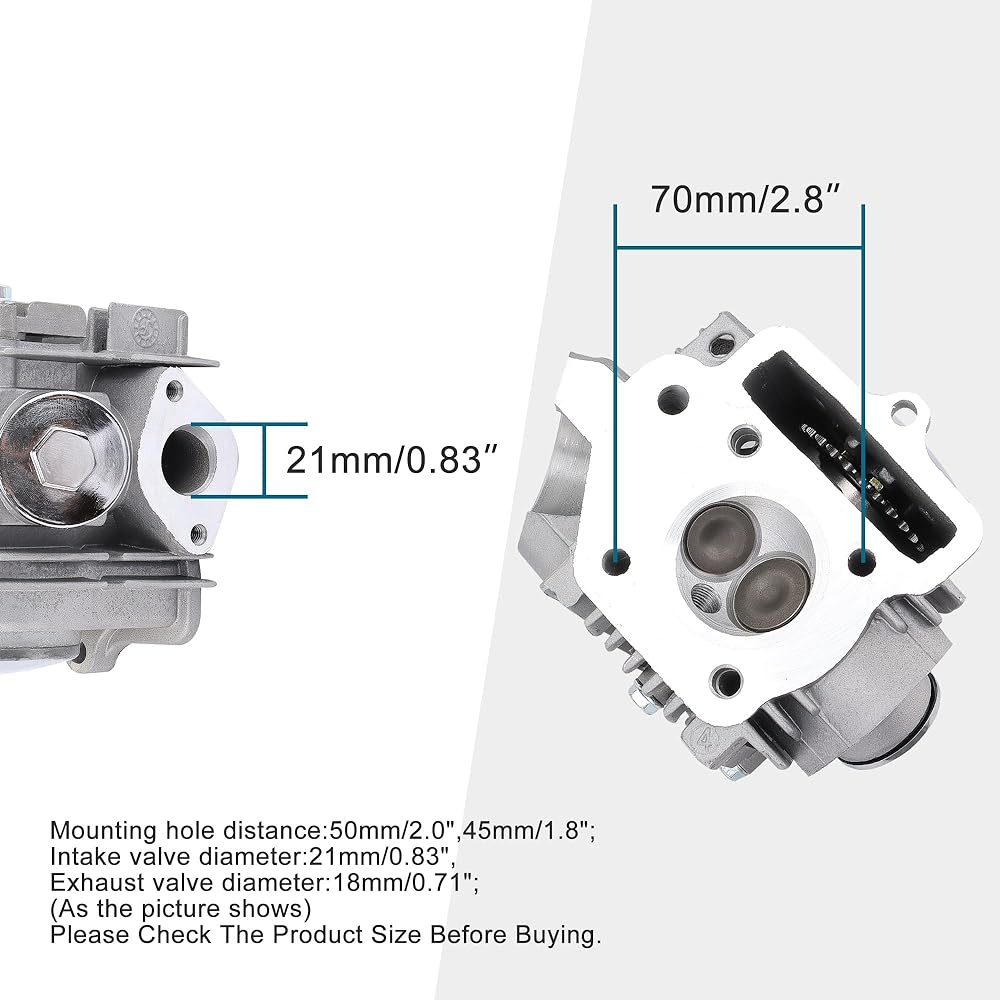 GOOFIT 47mm Cylinder Head 4 Stroke 70cc Engine for ATV Gookato Dart Bike