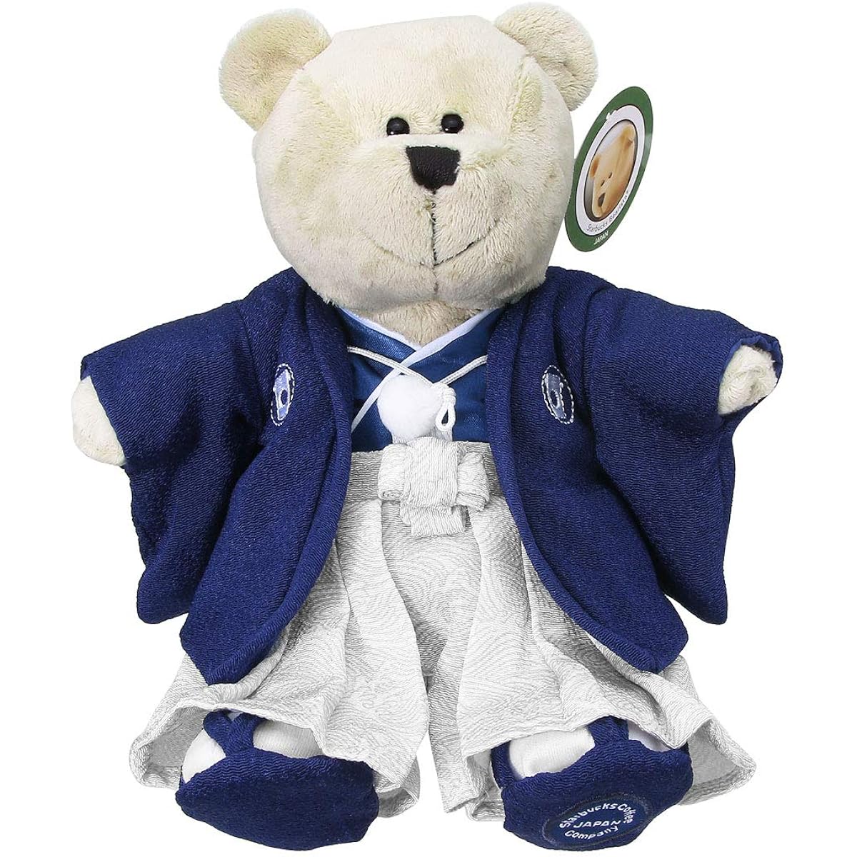 STARBUCKS Starbucks Plush Toy Bearista Bear Bear Boys Girls Japan Limited Japan Kimono Hakama Crepe Folk Costume Black Apron Barista Asia (Boy)