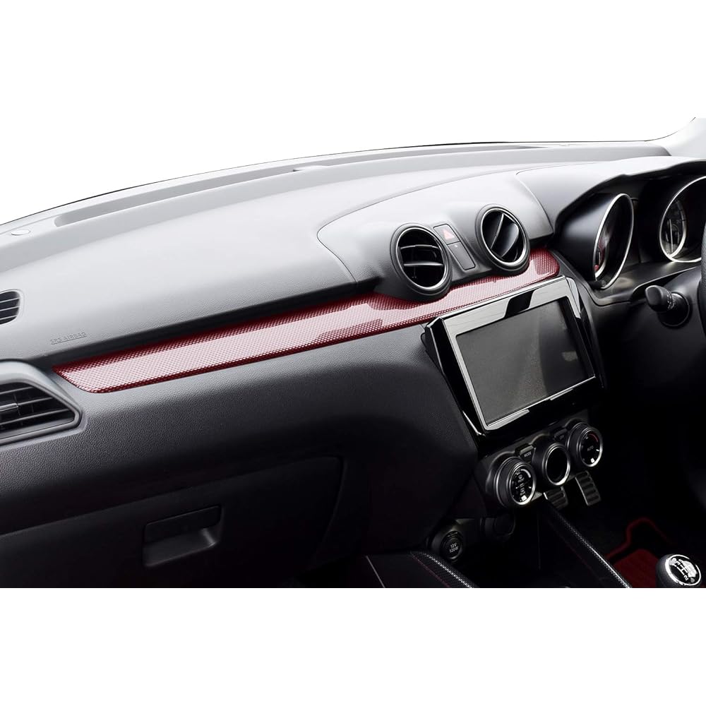 SecondStage Suzuki Swift Sport Instrument Panel Red Carbon Style S006D1R
