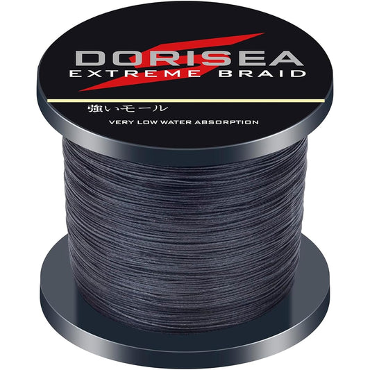 Dorisea PE Line Colorfast Fishing Line Fishing Line X4 (Bright Green, Army Green, Duck Green, Brand, Red) (100m 150m 200m 300m 500m 1000m) (No. 0.4 No. 0.6 No. 0.8 No. 1 No. 1.2 No. 1.5 No. 2 No. 2.5 3 No. 3.5 No. 4 No. 4.5 No. 5 No. 6 No. 7 No. 8 No. 9