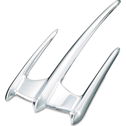KURYAKYN 7340 Motorcycle Acent Accessory Trices Front Fender Chip Chrome
