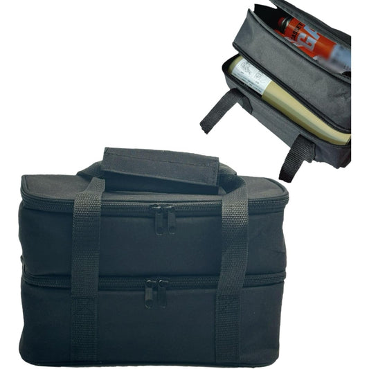 Snow Peak HOME&CAMP Burner Storage Case, Dedicated Case, 2 Tiers, CB Gas Can Storage Case, Outdoor Camping Tools Storage, Accessory Storage, Black