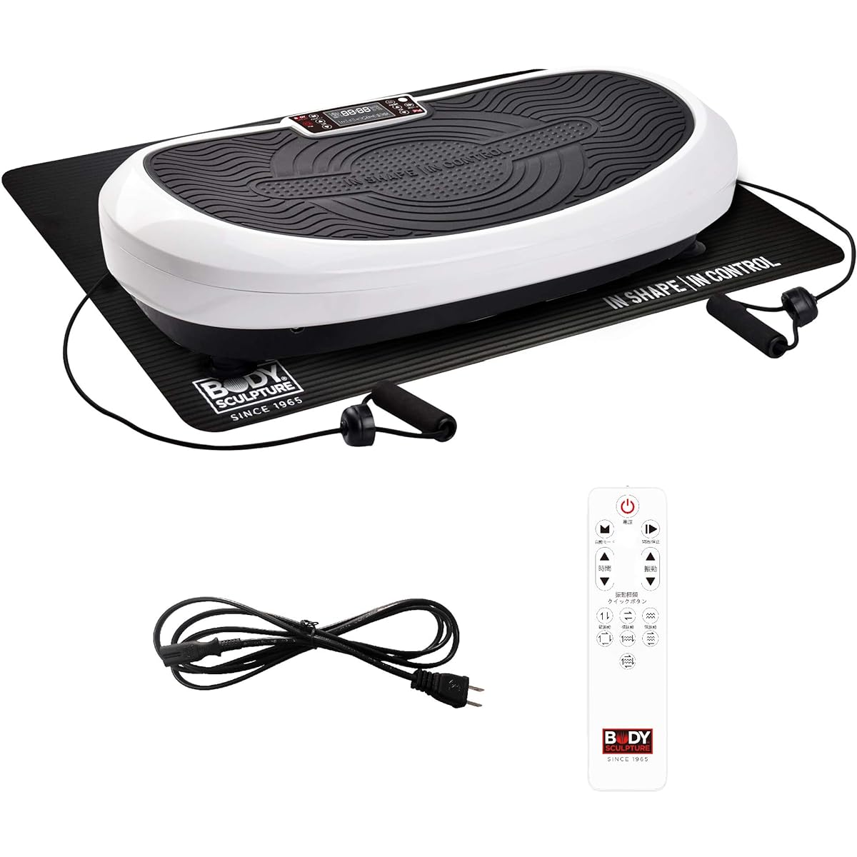 Body Sculpture Vibration Machine Seven Power Wave with Exercise Band Bulbul Bulbul Just Ride Training Inner Muscle Core