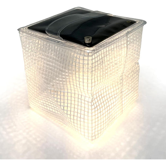 Ein Product Solar LED Lantern Cream USB Rechargeable Foldable Portable Camping Tent Light High Brightness Flashlight Waterproof Disaster Prevention Goods