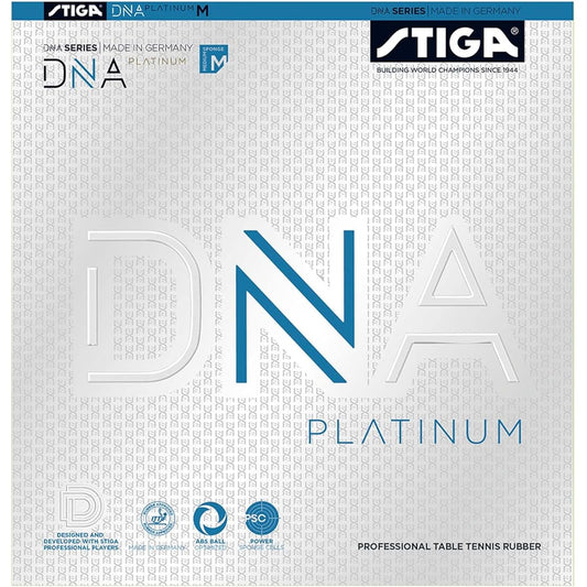 STIGA Table Tennis Rubber Tension Back Soft DNA Platinum M