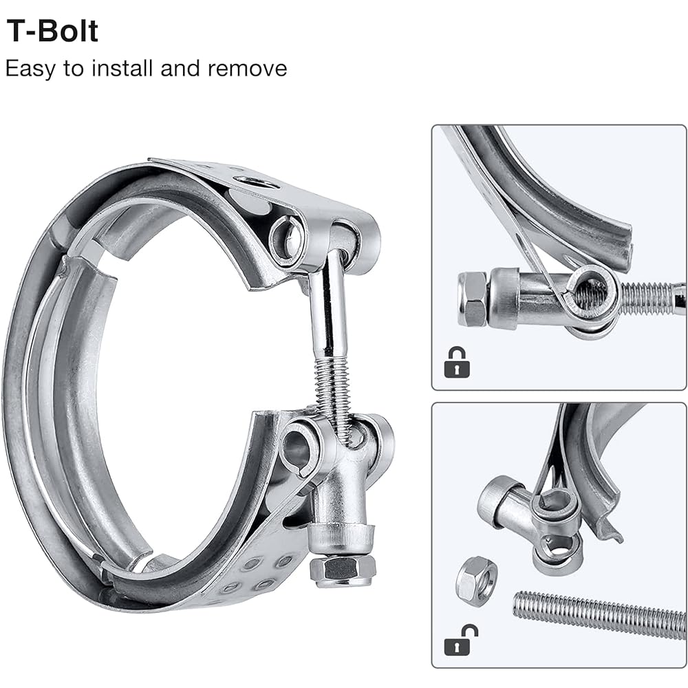 EVIL ENERGY 4.0 inch V band clamp flange male stainless steel