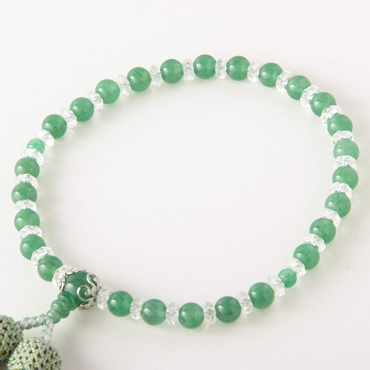 HASEGAWA Prayer Beads Tamano Aven Crystal Kiriko Ginkaza Moegi E
