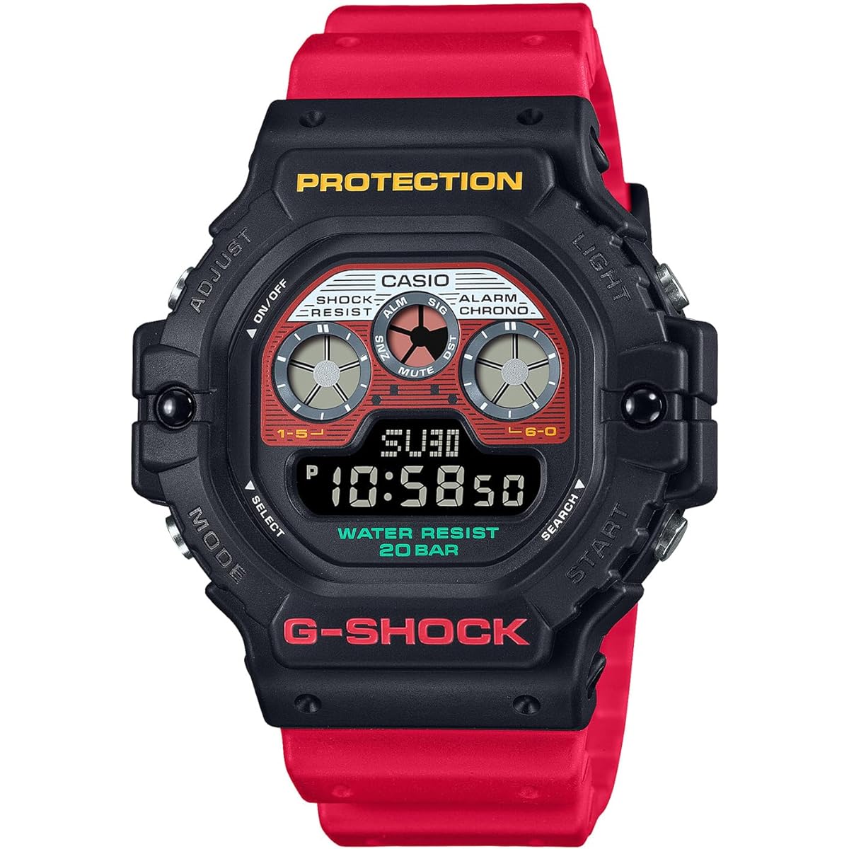 G-Shock [Casio] Watch [Domestic Genuine Product] Web Limited Mix Tape Series DW-5900MT-1A4JF Men's Red