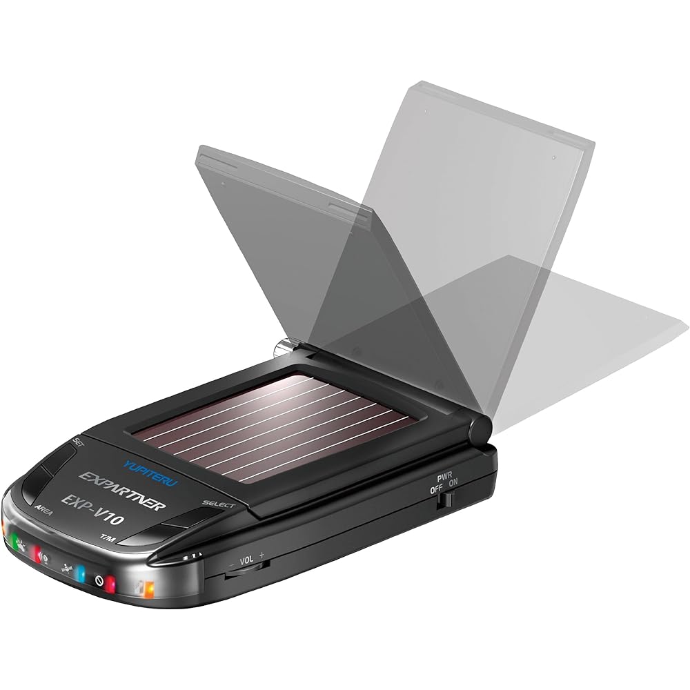 Jupiter radar detector GPS antenna equipped sun visor installation cordless EXP-V10