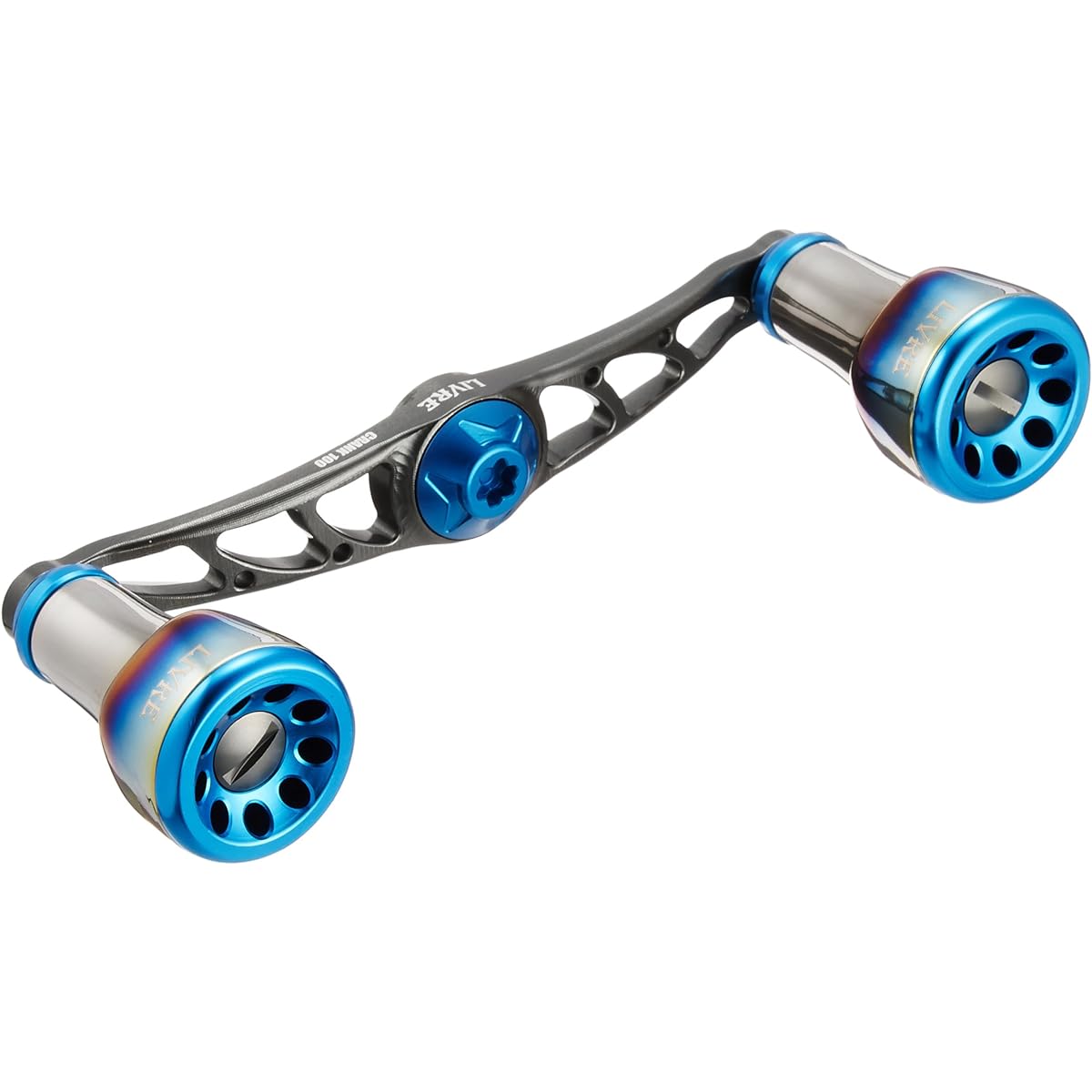 LIVRE Reel FullComp Crank (for left-handed) for Shimano 100 (Gunmetal P + Blue G)