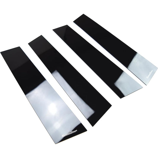 SecondStage Toyota Aqua Pillar Garnish for Vehicles with Visor Piano Black/Exterior Parts/T216BLK