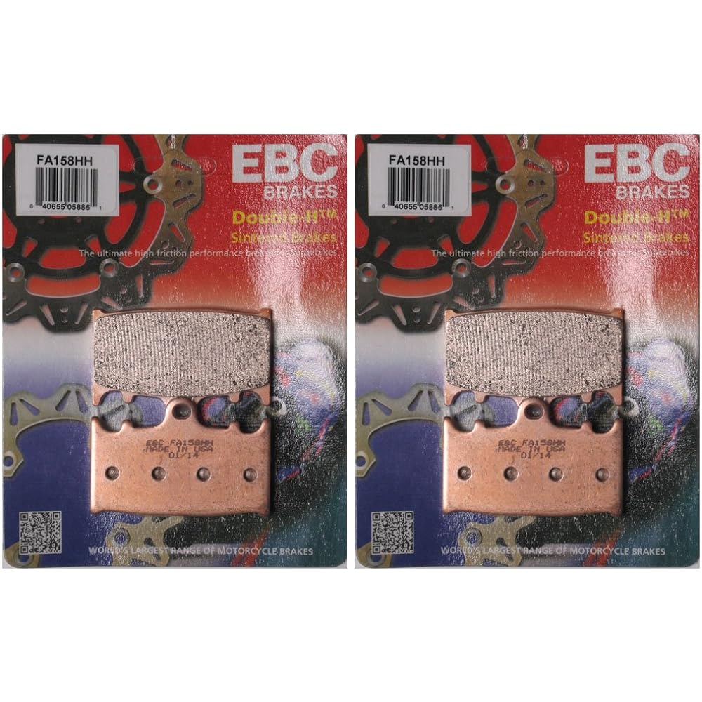 EBC Double H Sit Metal Brake Pad FA158HH (2 Packs -enough Rotor)