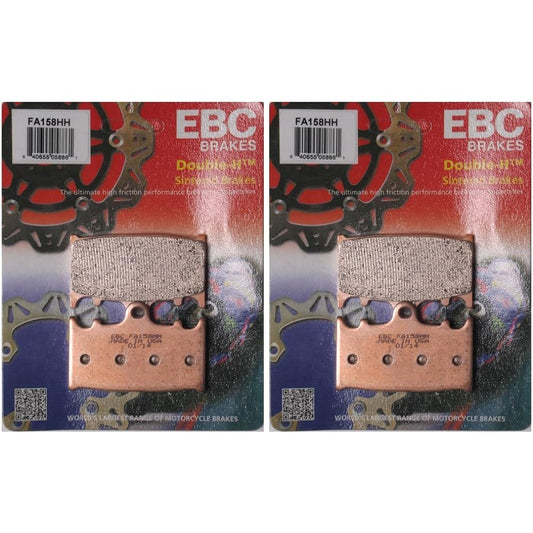 EBC Double H Sit Metal Brake Pad FA158HH (2 Packs -enough Rotor)